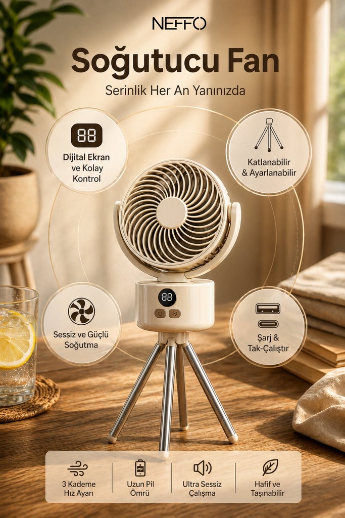[7925998420033] Fastycep Tripod Fan