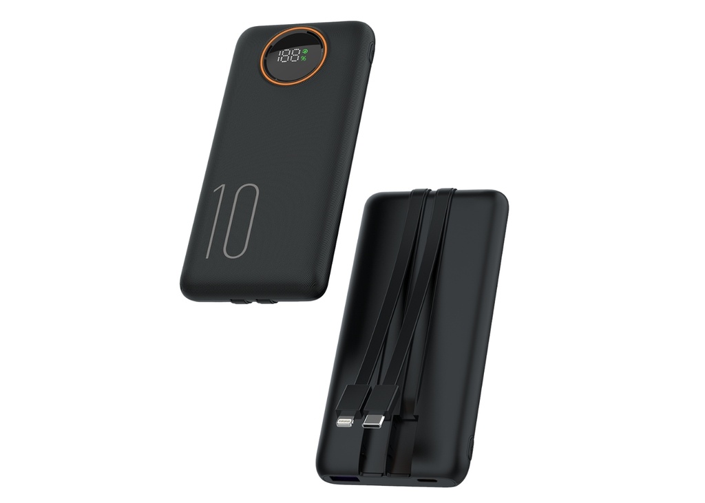 [40909] SNAPRON SNP-3012 10.000 MAH LDC EKRAN DAHİLİ KABLOLU 22,5W HIZLI ŞARJ POWERBANK
