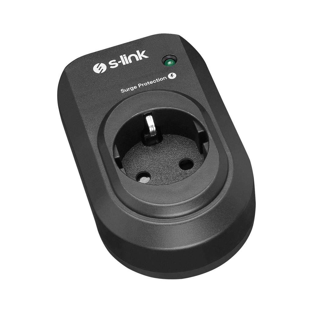 [41753] S-link SL-06 16A 3500W 450 Joule Akım Korumalı Tekli Priz