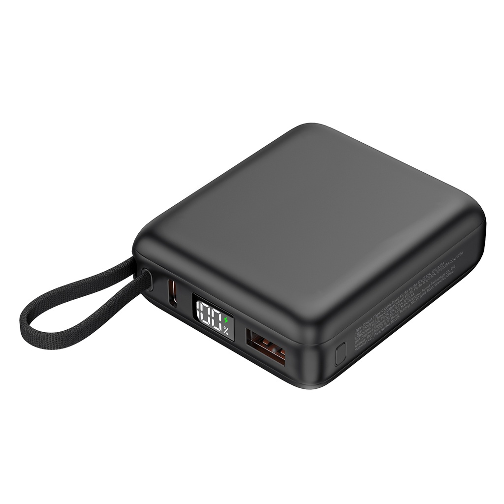 [41758] S-link P335 10000mAh PD35W+QC30W-HSC22,5W Siyah LCD Taşınabilir Pil Şarj Cihazı Powerbank