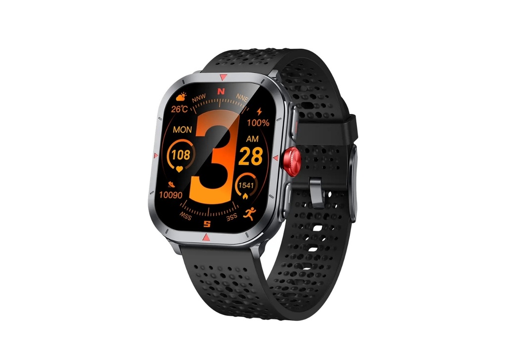 [41606] Bix TSW5 53mm Super Retina 2.01” AMOLED GPS Akıllı Saat Siyah Akıllı Saat