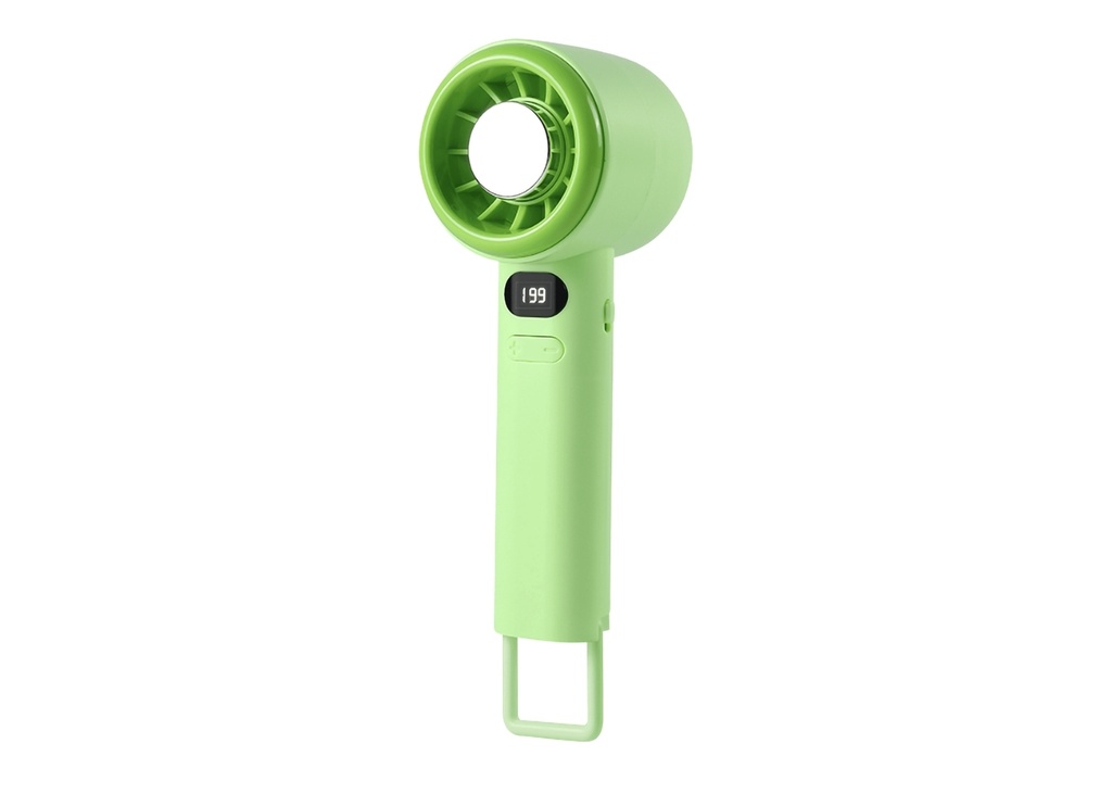 [41679] Feny FN-F40 Yeşil Minifan Ultra Sessiz LED Göstergeli Şarjlı Turbo Mini El Fanı