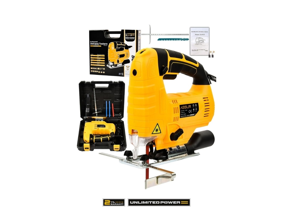 [41670] Assur ASR806 800 W Devir Ayarlı Dekupaj Testere Makinası
