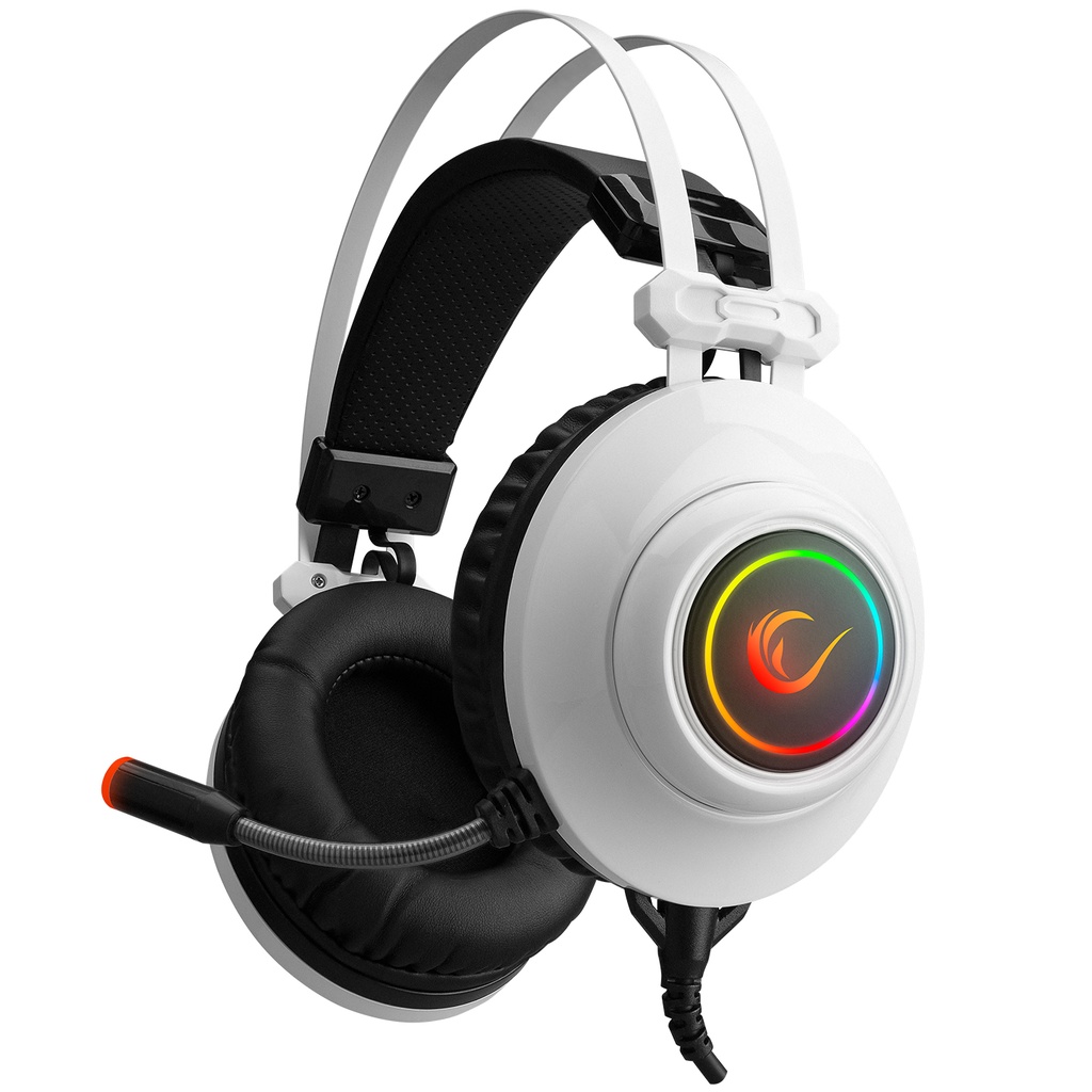 [41739] Rampage RM-K1 PULSAR Beyaz Usb 7.1 Surround+Titreşim RGB Işık Efektli Gaming Oyuncu Mikrofonlu Kulaklık