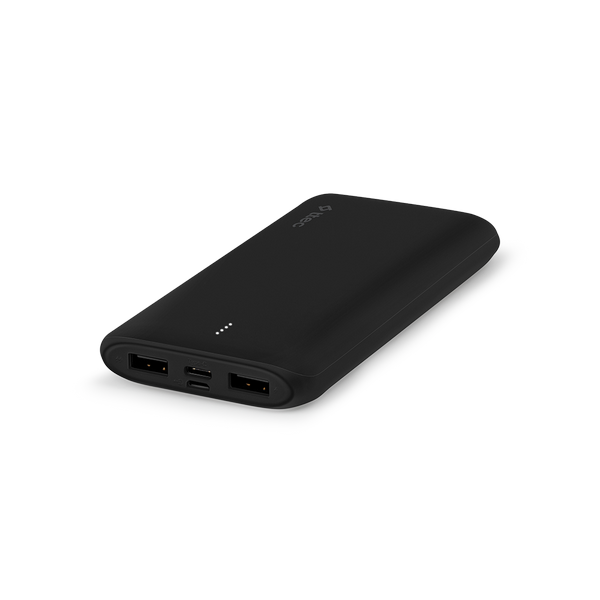 [2BB163S] ttec 2BB163S PowerSlim Duo 10.000mAh Taşınabilir Şarj Aleti / Powerbank Siyah