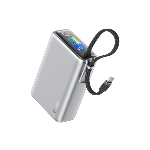 [2BB273G] ttec 2BB273G ReCharger Pro Max TFT 20.000mAh PD 65W USB-C Dahili Kablolu Taşınabilir Hızlı Şarj Aleti / Powerbank – 2BB273