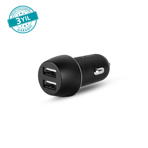 [2CKS21S] ttec 2CKS21S SmartCharger Duo 3.1A Araç Şarj Aleti Çift USB Siyah