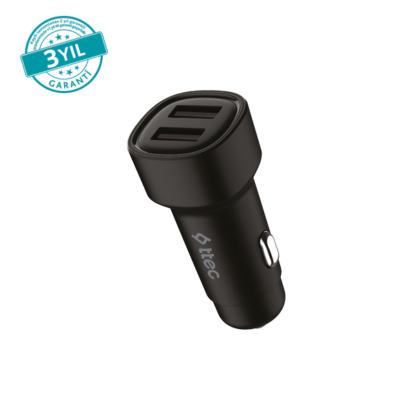 [2CKS31S] ttec 2CKS31S SmartCharger Duo 3.1A Araç Şarj Aleti Çift USB.