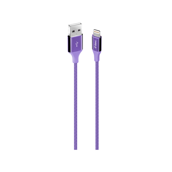 [2DK16MR] ttec 2DK16MR AlumiCable USB-A - Lightning Şarj Kablosu Mor
