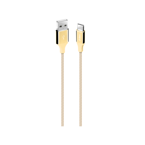 [2DK18A] ttec 2DK18A AlumiCable USB-A -USB-C Şarj Kablosu Altın