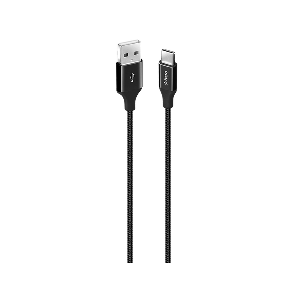 [2DK18S] ttec 2DK18S AlumiCable USB-A -USB-C Şarj Kablosu Siyah