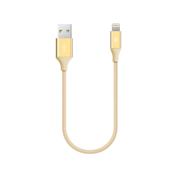 [2DK28A] ttec 2DK28A AlumiCable Mini 30cm USB-A - Lightning Şarj Kablosu Altın