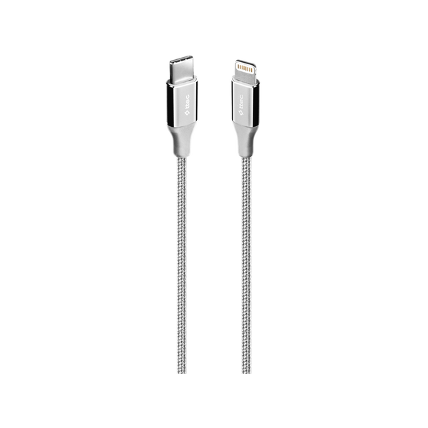 [2DK41G] ttec 2DK41G AlumiCable USB-C - Lightning Hızlı Şarj Kablosu 150cm Gümüş