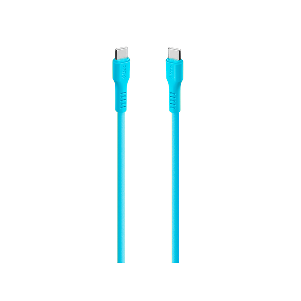 [2DK59NM] ttec 2DK59NM USB-C - USB-C 120cm 60W PD/QC Hızlı Şarj/Data Kablosu Neon Mavi