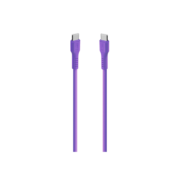 [2DK59NMR] ttec 2DK59NMR USB-C - USB-C 120cm 60W PD/QC Hızlı Şarj/Data Kablosu Neon Mor