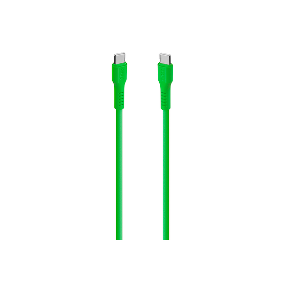 [2DK59NY] ttec 2DK59NY USB-C - USB-C 120cm 60W PD/QC Hızlı Şarj/Data Kablosu Neon Yeşil