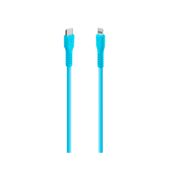 [2DK60NM] ttec 2DK60NM USB-C - Lightning Hızlı Şarj Kablosu 120cm Neon Mavi