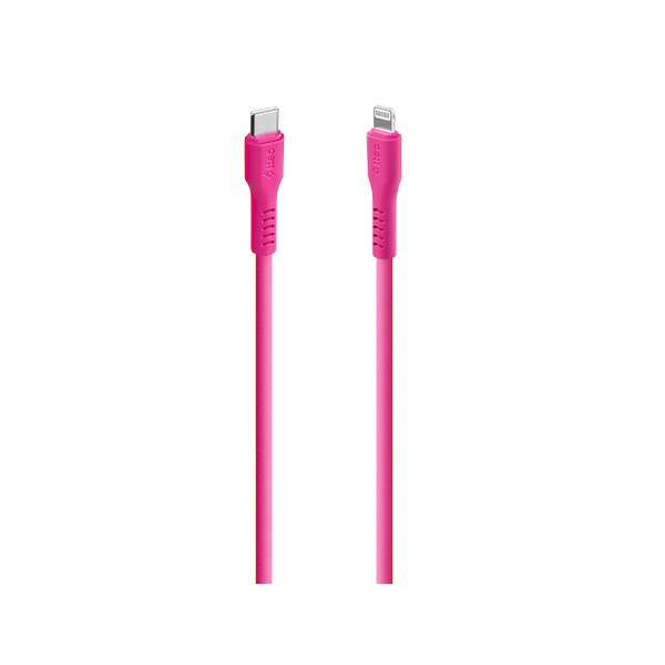 [2DK60NP] ttec 2DK60NP USB-C - Lightning Hızlı Şarj Kablosu 120cm Neon Pembe
