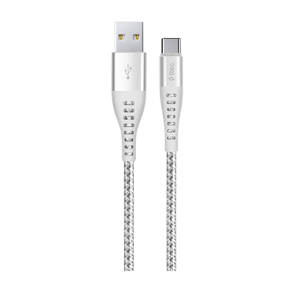 [2DKX02CG] ttec 2DKX02CG ExtremeCable Ekstra Dayanıklı USB-A - USB-C Şarj Kablosu 150cm Gümüş