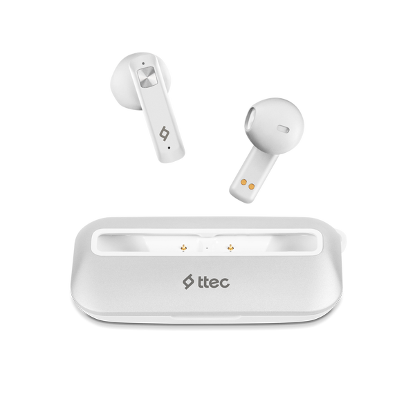 [2KM136B] ttec 2KM136B AirBeat UltraSlim Gerçek Kablosuz TWS Bluetooth Kulaklık Beyaz