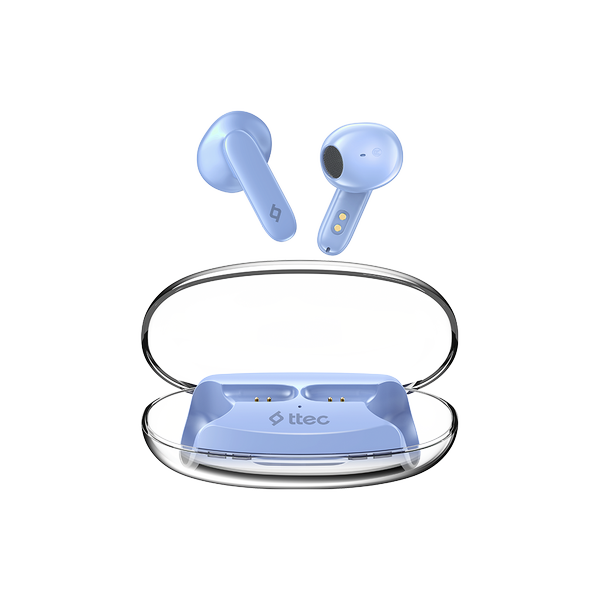 [2KM170CM] ttec 2KM170CM AirBeat Glace Gerçek Kablosuz TWS Bluetooth Kulaklık- 2KM170 Çelik Mavisi