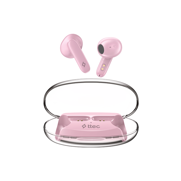 [2KM170PP] ttec 2KM170PP AirBeat Glace Gerçek Kablosuz TWS Bluetooth Kulaklık- 2KM170 Pudra Pembesi