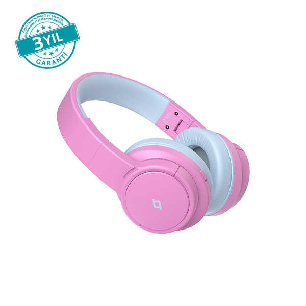 [2KM171BP] ttec 2KM171BP SoundBuddy 3 Kulaküstü Kablosuz Bluetooth Çocuk Kulaklığı Balerin Pembesi