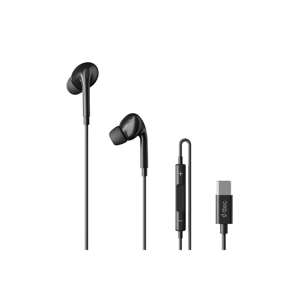 [2KMM18S] ttec 2KMM18S Pop 3 USB-C Stereo Mikrofonlu Kulakiçi Kablolu Kulaklık Siyah