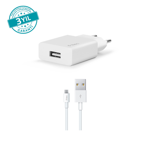 [2SCS20MB] ttec 2SCS20MB SmartCharger 2.1A Seyahat Şarj Aleti + Micro USB Kablo Beyaz