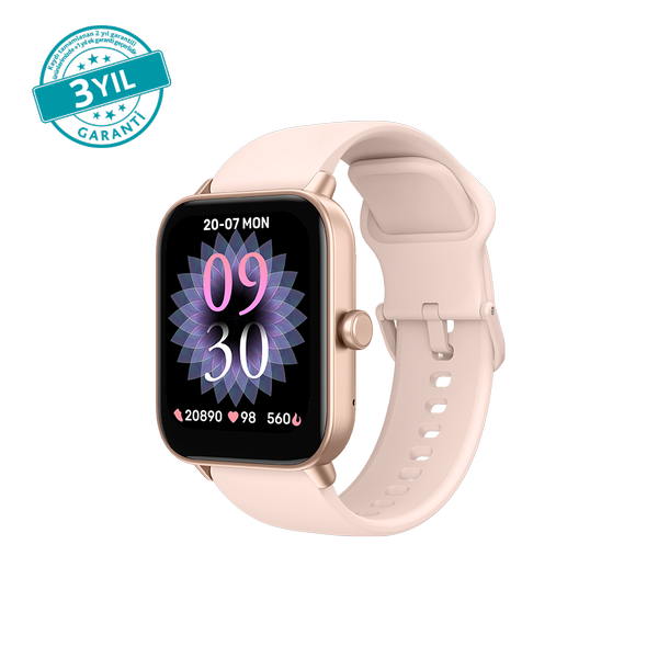 [2SW01RA] ttec 2SW01RA Tempus 46 mm Dikdörtgen Kasa Akıllı Saat 2SW01 Rose Gold