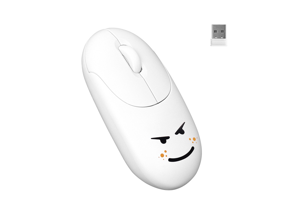 [38141] Everest SM-26 FASHION 2.4Ghz Beyaz Kabartmalı Kablosuz Mouse