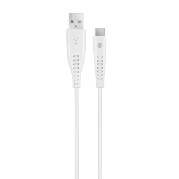 mojue 3DK39B Ekstra Dayanıklı USB-A - USB-C 2A Şarj Kablosu 200cm Beyaz