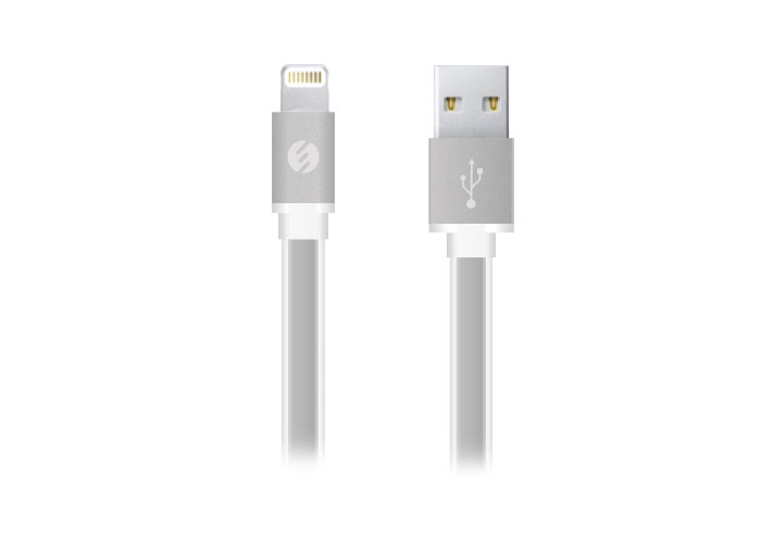 [38245] S-link Swapp SW-C603 1m 2A iPhone Lightning Beyaz Şarj Kablosu
