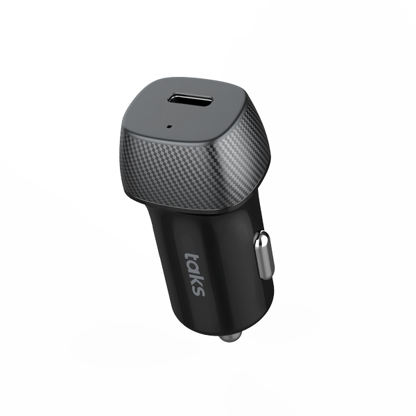 taks 5CP01S CP01 30W PD USB-C Araç Hızlı Şarj Aleti , Siyah