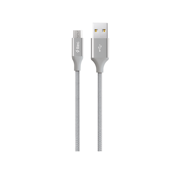 [ATL2DK11G] ttec ATL2DK11G AlumiCable USB-A - Micro USB Şarj Kablosu Gümüş