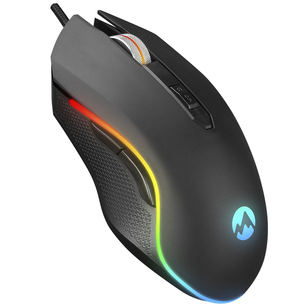 [38889] Everest SM-F09 TITANIO Usb Gümüş 7200dpi RGB Ledli Gaming Oyuncu Mouse