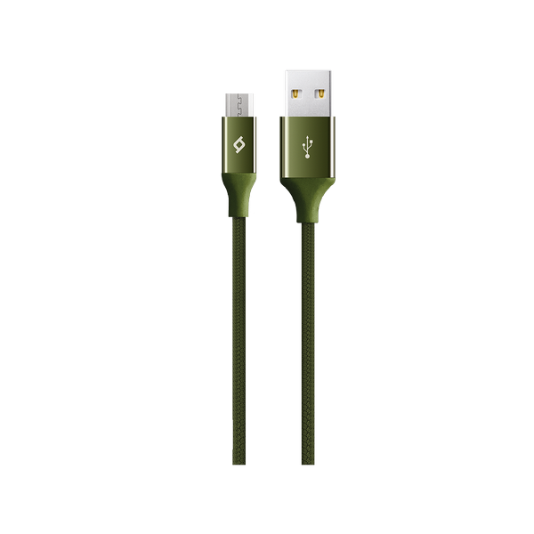 [ATL2DK11HY] ttec ATL2DK11HY AlumiCable USB-A - Micro USB Şarj Kablosu Haki Yeşili