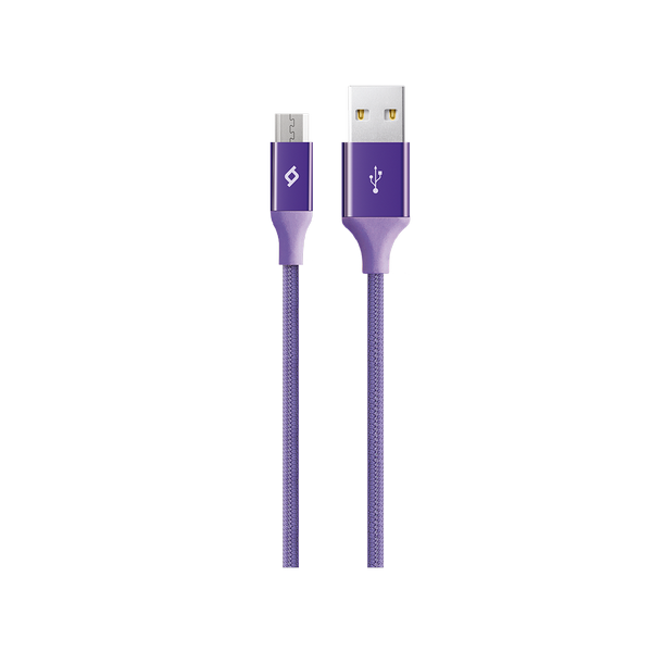 [ATL2DK11MR] ttec ATL2DK11MR AlumiCable USB-A - Micro USB Şarj Kablosu Mor