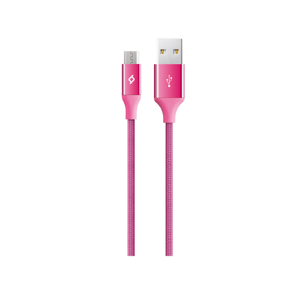 [ATL2DK11P] ttec ATL2DK11P AlumiCable USB-A - Micro USB Şarj Kablosu Pembe