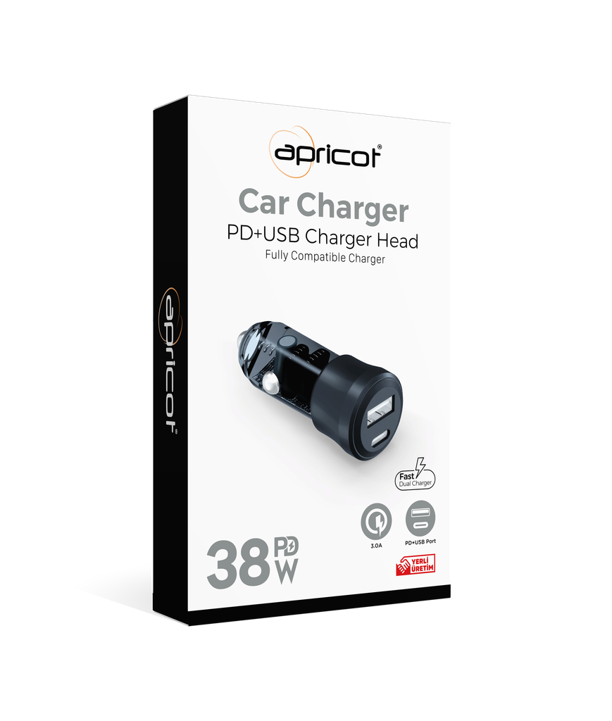 [39379] Apricot APC-CC38 38W Araç Şarj Cihazı