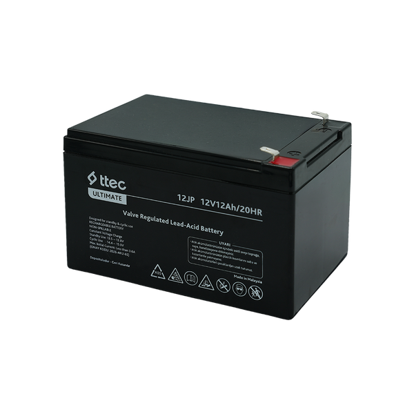 [12JP 12V 12Ah] ttec 12JP 12V 12Ah Bakımsız Kuru Akü (TSS)