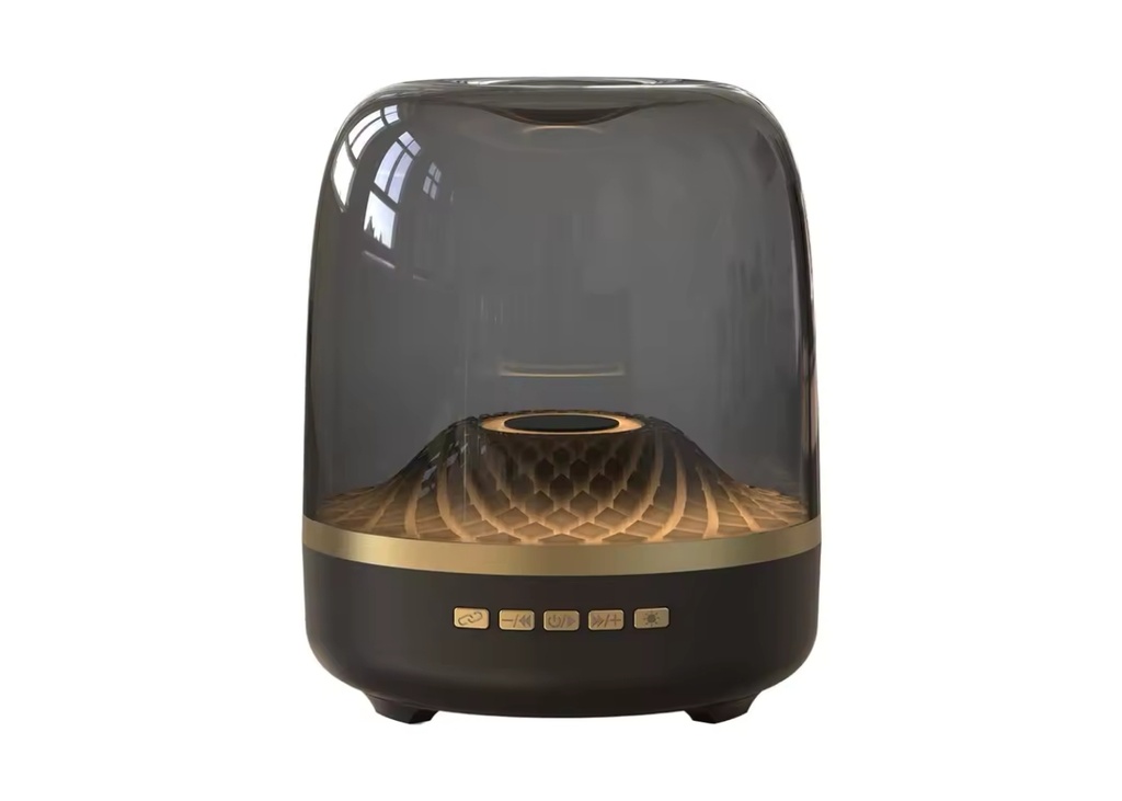 [40086] Platoon PL-4437 GLASS 5 MINI Bluetooth, SD, USB Girişli Bluetooth Destekli Type-C Speaker