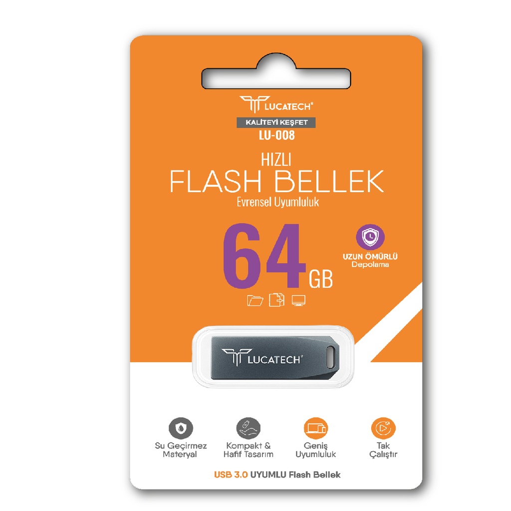 [LU-008] Lucatech LU-008 64GB Hızlı Flash Disk