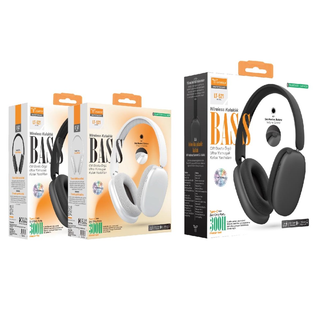 [LT-521] Lucatech LT-521 Wireless Kulaklık – Bass Serisi