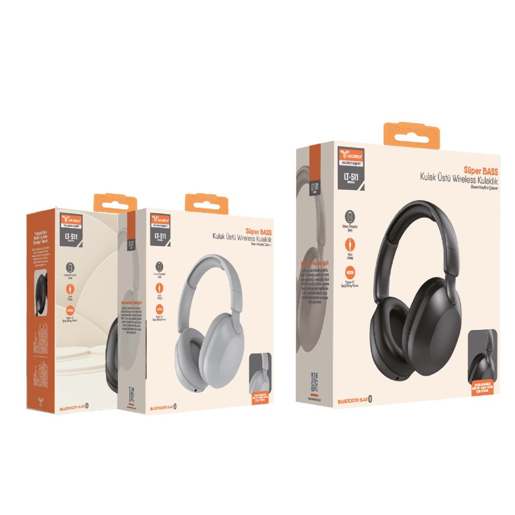 [LT-511] Lucatech LT-511 Kulak ÃstÃ¼ Wireless KulaklÄ±k â Super Bass