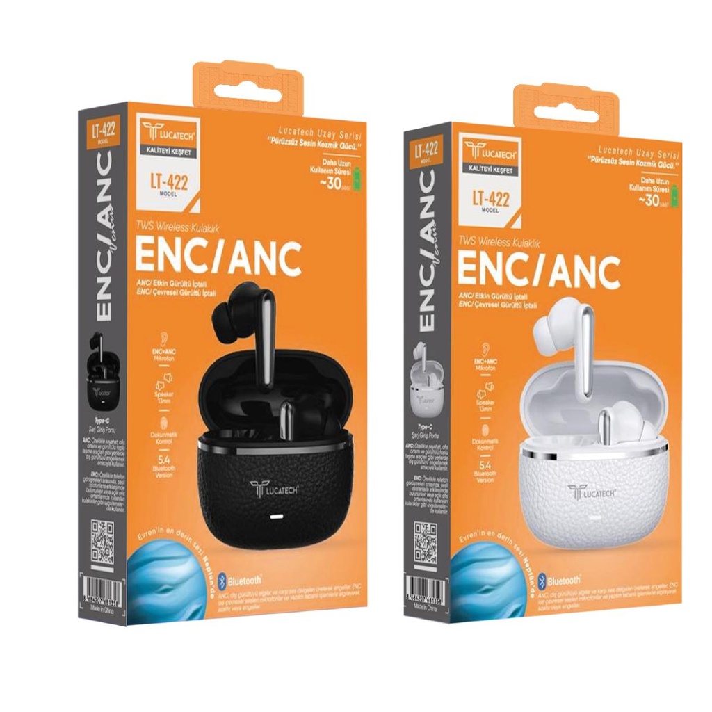 [LT-422] Lucatech LT-422 ENC / ANC TWS Wireless Kulaklık