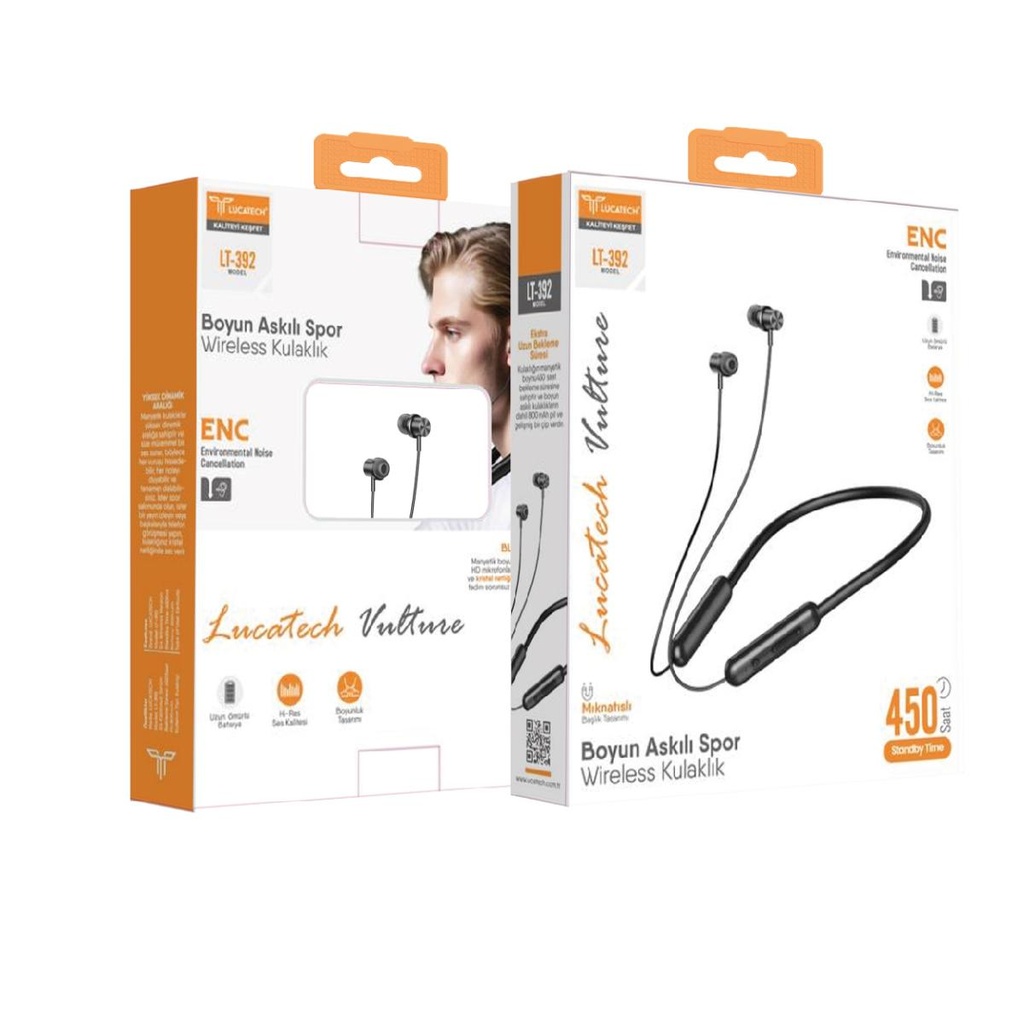 [LT-392] Lucatech LT-392 Boyun Askılı Spor Wireless Kulaklık
