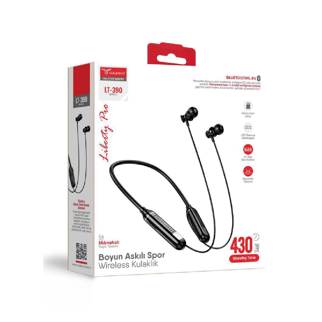 [LT-390] Model: LT-390 | Boyun Askılı 430 Saat Wireless Kulaklık