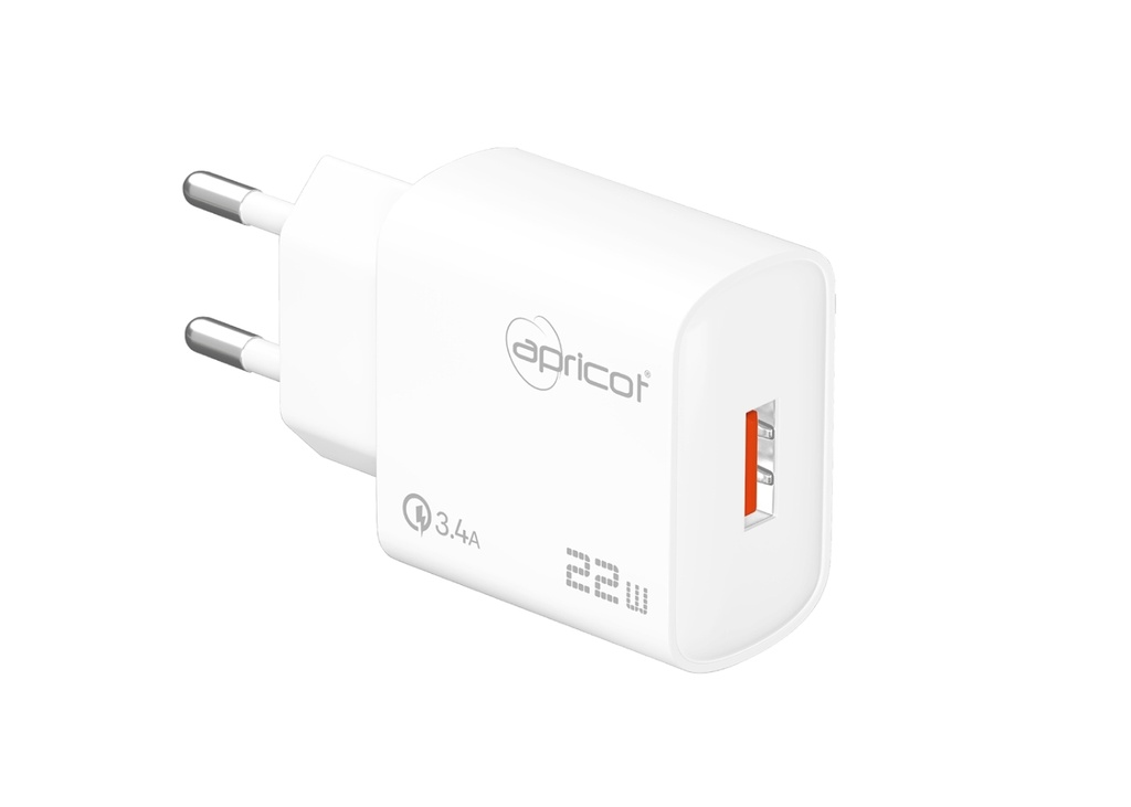 [39977] Apricot APC-U422 22W Hızlı Beyaz Şarj Adaptörü