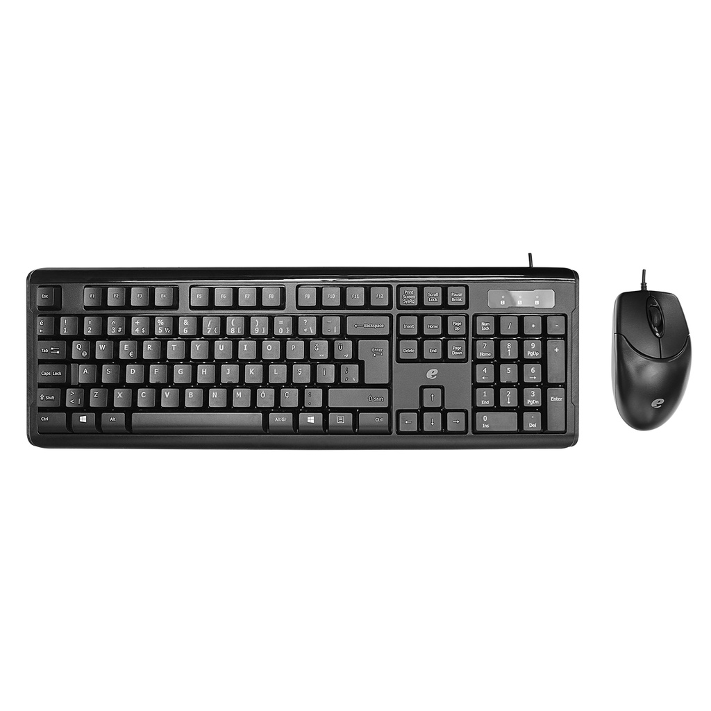 [40586] Acer eMachines EAK9821S Siyah Usb Q Standart Klavye + Mouse Set